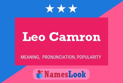 Affiche de nom Leo Camron