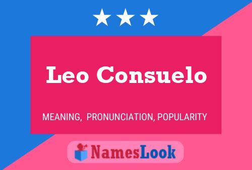 Affiche de nom Leo Consuelo