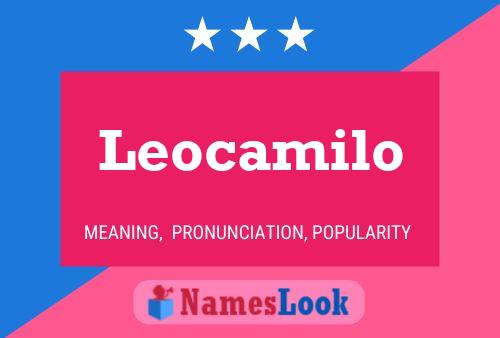 Affiche de nom Leocamilo