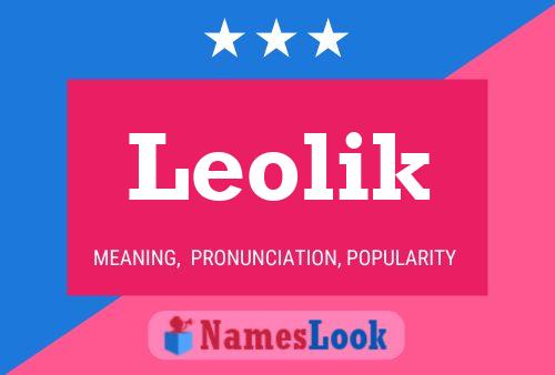 Affiche de nom Leolik