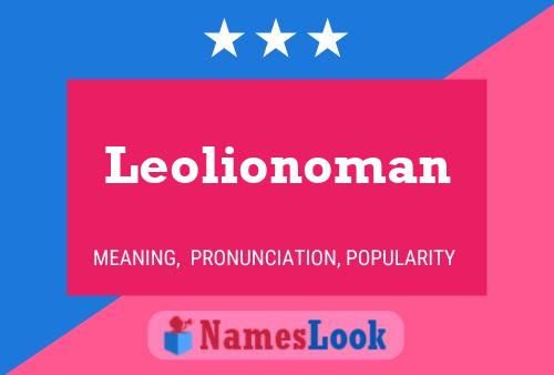 Affiche de nom Leolionoman