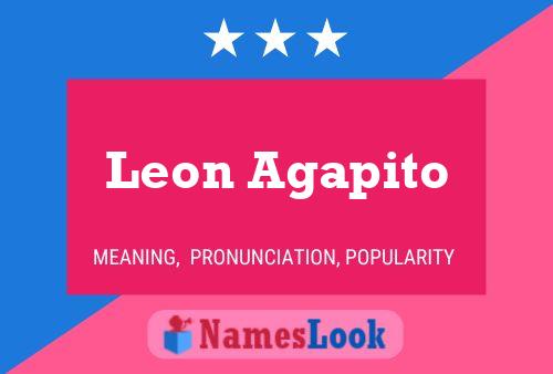 Affiche de nom Leon Agapito