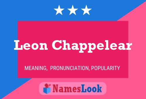 Affiche de nom Leon Chappelear