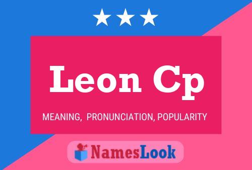 Affiche de nom Leon Cp