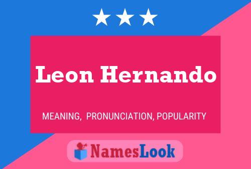 Affiche de nom Leon Hernando