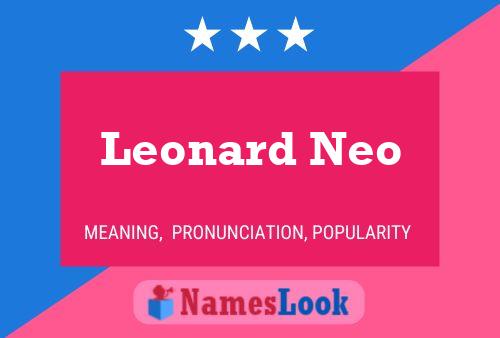 Affiche de nom Leonard Neo