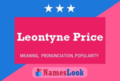 Affiche de nom Leontyne Price