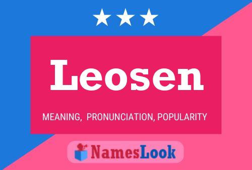 Affiche de nom Leosen