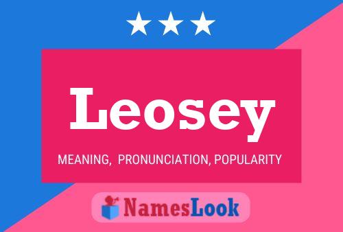 Affiche de nom Leosey