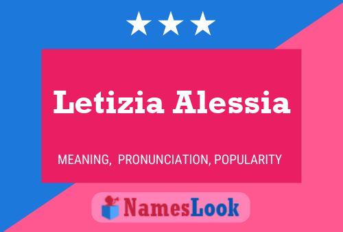 Affiche de nom Letizia Alessia