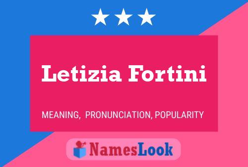 Affiche de nom Letizia Fortini