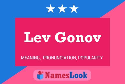 Affiche de nom Lev Gonov