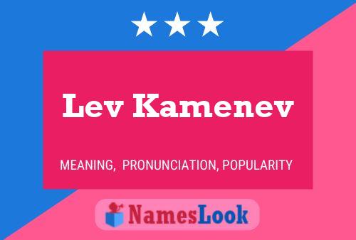 Affiche de nom Lev Kamenev