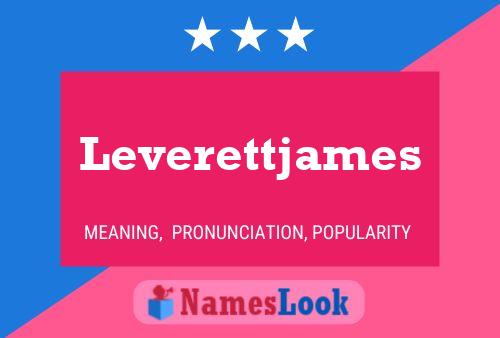 Affiche de nom Leverettjames