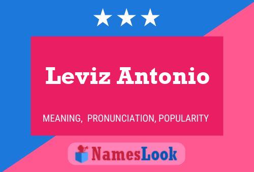 Affiche de nom Leviz Antonio