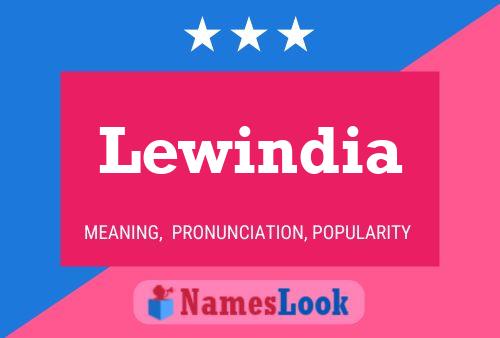 Affiche de nom Lewindia