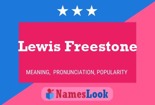 Affiche de nom Lewis Freestone