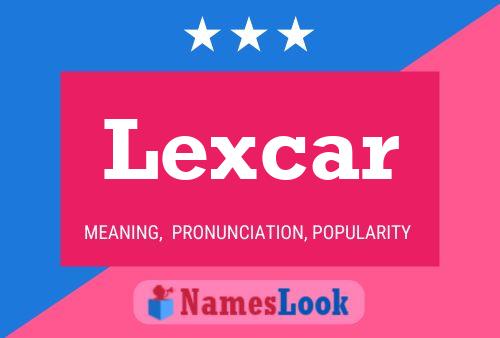 Affiche de nom Lexcar