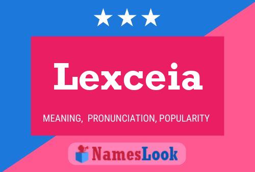 Affiche de nom Lexceia