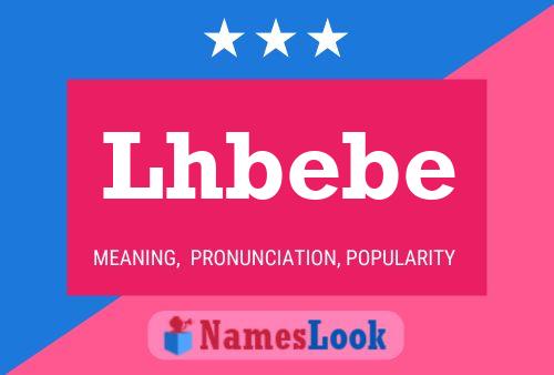 Affiche de nom Lhbebe