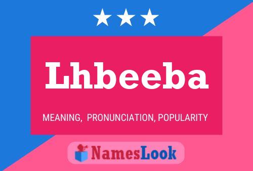 Affiche de nom Lhbeeba