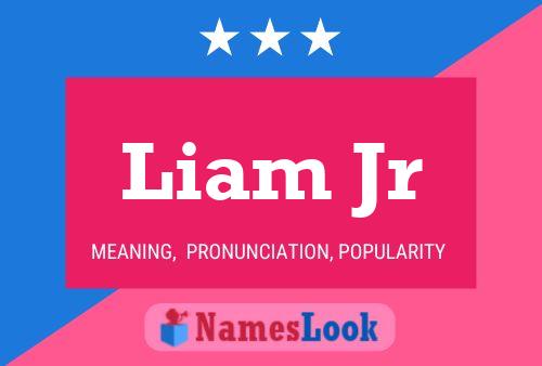 Affiche de nom Liam Jr