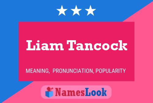 Affiche de nom Liam Tancock