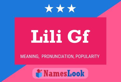 Affiche de nom Lili Gf