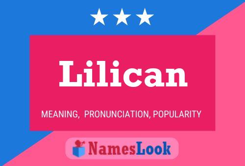 Affiche de nom Lilican