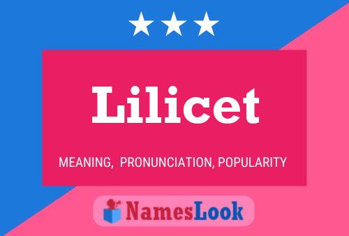 Affiche de nom Lilicet