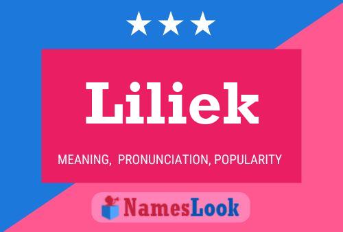 Affiche de nom Liliek