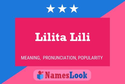 Affiche de nom Lilita Lili