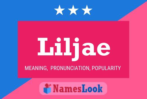 Affiche de nom Liljae