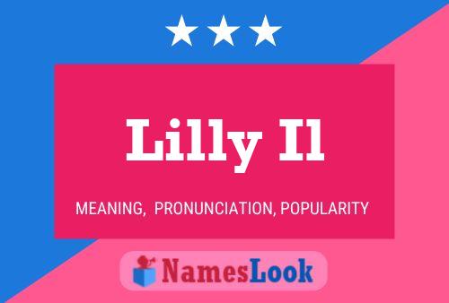 Affiche de nom Lilly Il