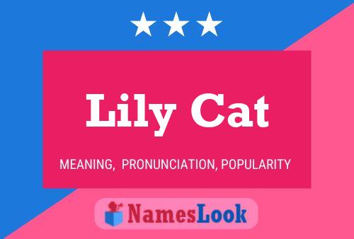 Affiche de nom Lily Cat