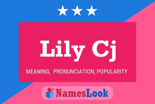 Affiche de nom Lily Cj