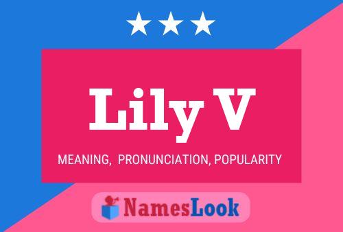 Affiche de nom Lily V