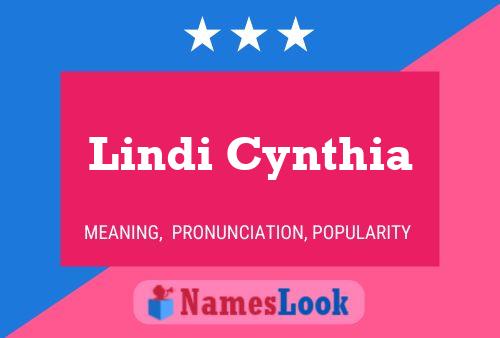 Affiche de nom Lindi Cynthia