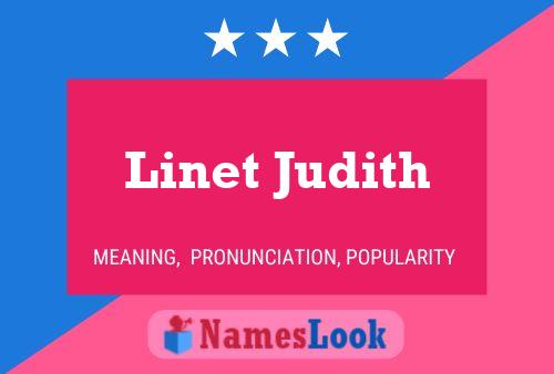 Affiche de nom Linet Judith