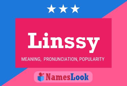 Affiche de nom Linssy