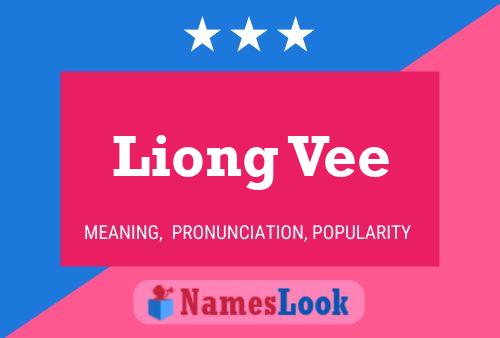 Affiche de nom Liong Vee