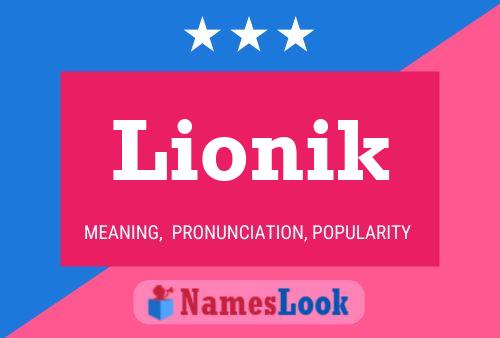 Affiche de nom Lionik