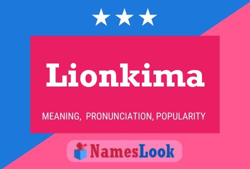 Affiche de nom Lionkima