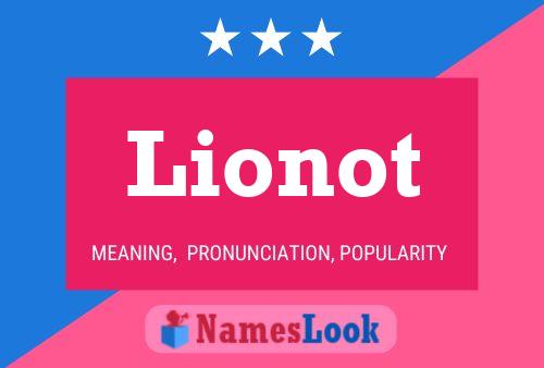 Affiche de nom Lionot