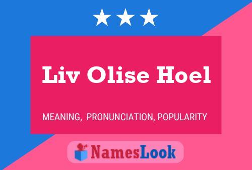 Affiche de nom Liv Olise Hoel