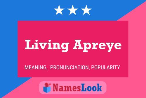 Affiche de nom Living Apreye