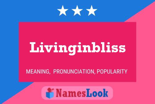 Affiche de nom Livinginbliss