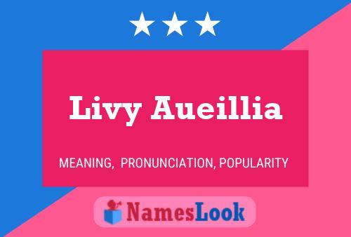 Affiche de nom Livy Aueillia