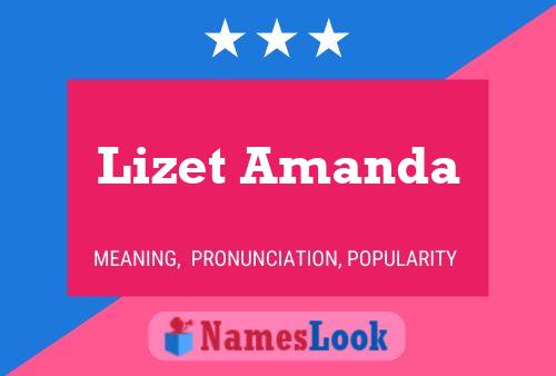 Affiche de nom Lizet Amanda