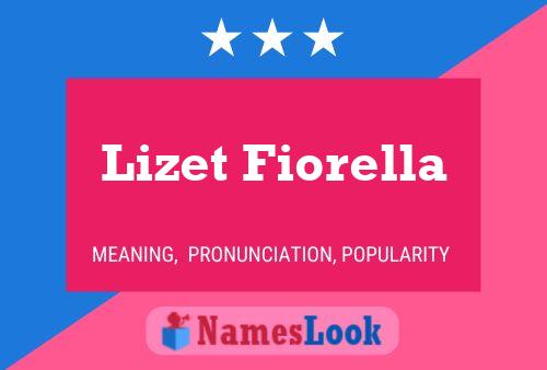 Affiche de nom Lizet Fiorella